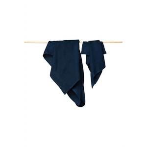 NEW BLOOM & GIVE cabo organic cotton hand towel in navy